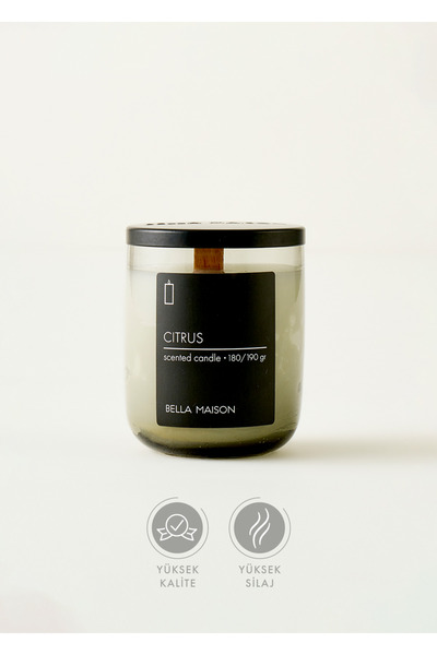 Citrus Wood Wick Soy Wax Candle