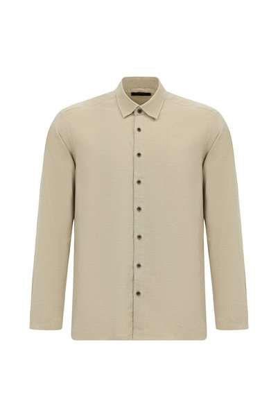 Long Sleeve Regular Fit Italian Cotton Shirt