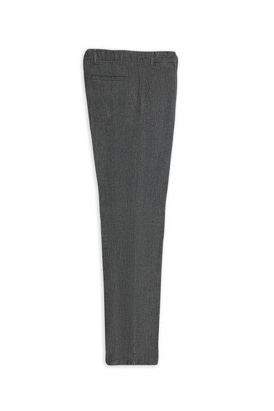 6 Drop Regular Fit Standard Cut Linen Classic Fabric Trousers with Elastic Waist and Drawstring