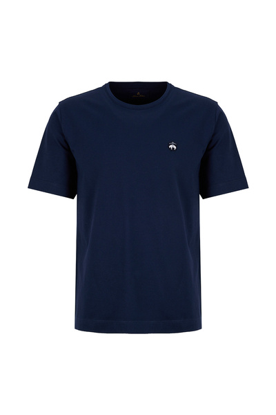 Navy Blue Men's Standard Fit T-Shirt Bbss26Mts018