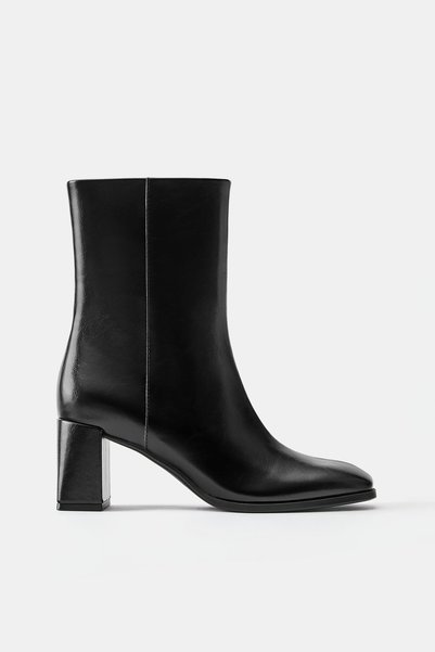 Casual Heeled Short Boots