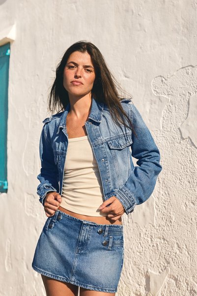 Short-Cut Denim Jacket