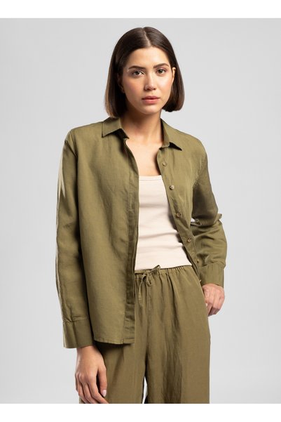 Hadden Women's Long Sleeve Shirt Green