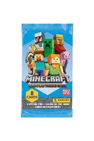 Minecraft Adventure колекционерски картички бустер пакет (8 картички)