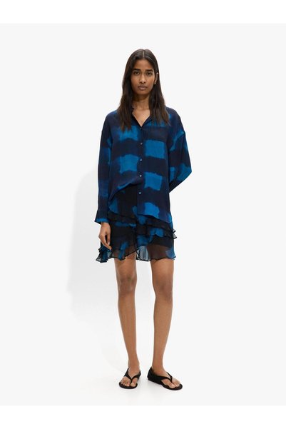 Women's Checkered Flowy Shirt