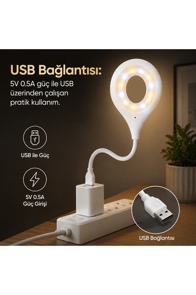 USB ноќна ламба со гласовна контрола, LED столна ламба со 3 режими на осветлување | L70