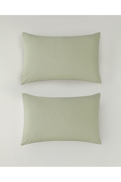 Novella Premium Cotton Textured 2-Piece Pillowcase 50X70 cm Light Green