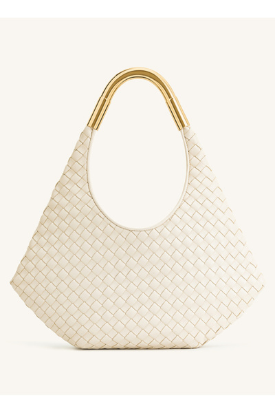White Women's Shoulder Bag 8T059-2