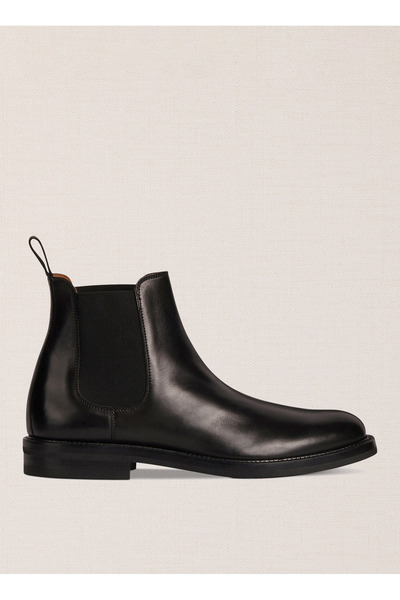 Black Men's Leather Boots Magut