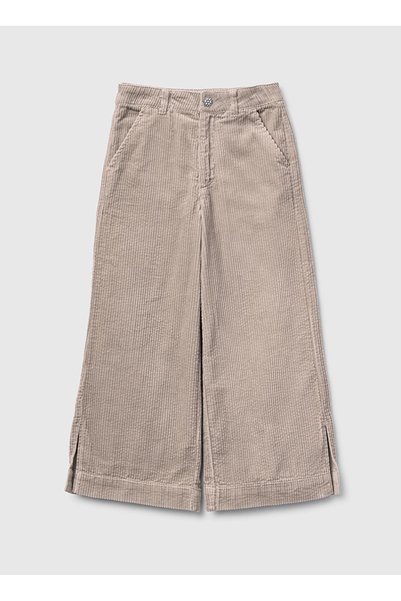 United Colors of Bej Girl's Embroidered Trousers 4Izwcf05A