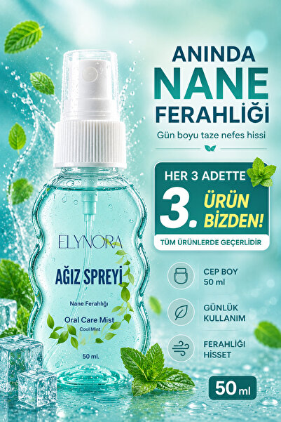 Спреј за нега на уста со свежина на нане 50 ml џебна големина за секојдневна употреба