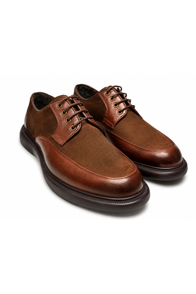 Auren Walnut Brown машки секојдневни чевли од вистинска кожа премиум