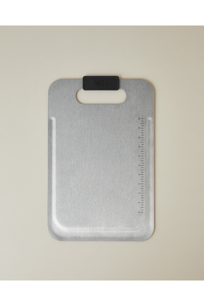 Hecha Master Cut даска за сечење од нерѓосувачки челик 34,5x22,2 cm црна