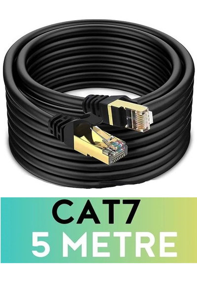 3153 Cat 7 етернет кабел 5 метри интернет RJ45 LAN модемски податочен кабел, 10Gbps, 600MHz