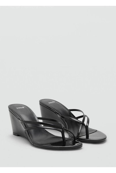 Cross Strap Wedge Sandals