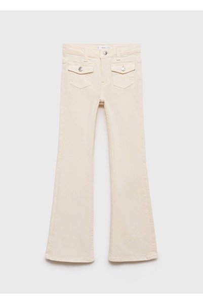 Flare Leg Pocket Jean Pants