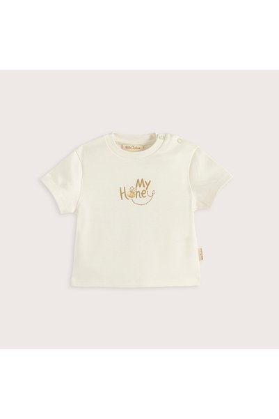 Happy Bee My Honey Tshirt Ecru