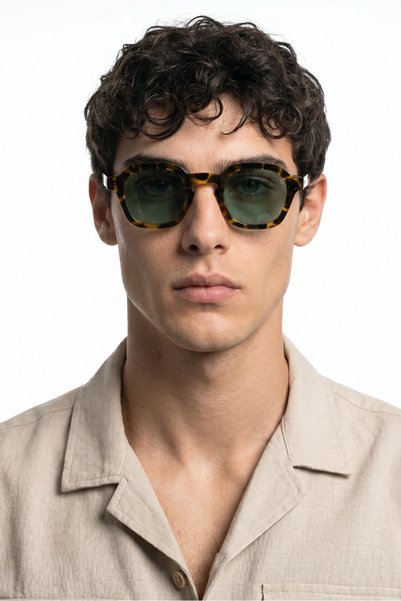Valeno Tortoise Light Green Men's Sunglasses