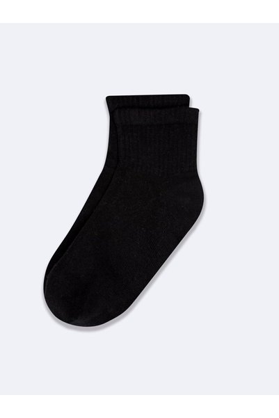 Black Long Basic Socks