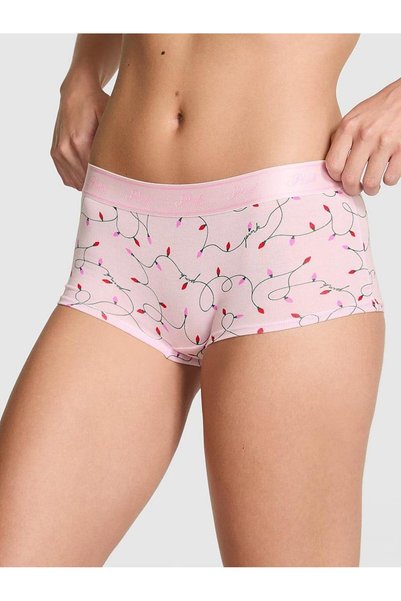 Cotton Boyshort Panties with Logo