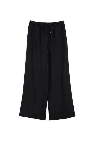 Lemon Black Women's Wide Leg Pants M6Wl-Pnt9003