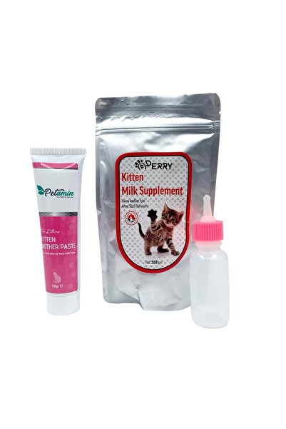 Млеко во прав за мачиња + мултивитамини + шише за хранење 60 ml