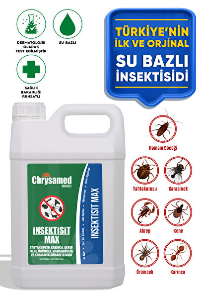 Инсектицид Max 5 Lt за бубачки, мравки, скорпии, крлежи, пајаци, лебарки и муви