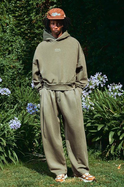 Wash Effect Balloon Pants