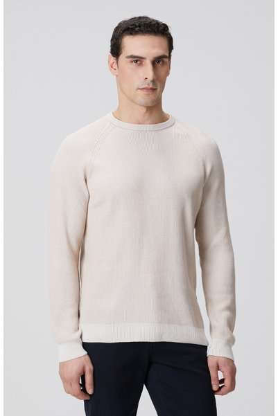 Beige Corduroy Sweater