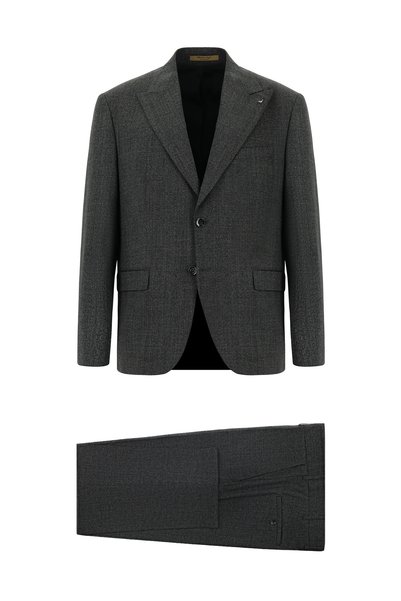 4 Drop Relaxed Fit Wool Patterned Suit