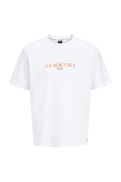 White Men's Comfortable T-Shirt 12294978 Jcofusion Branding Cneck