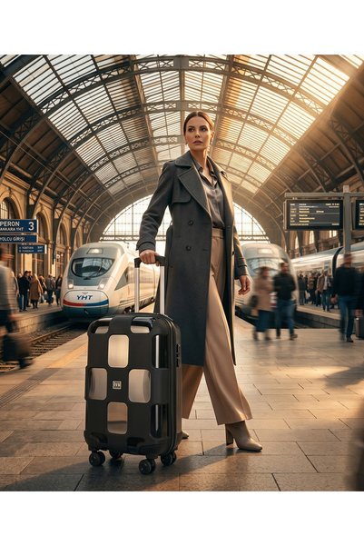 Unisex Lockable Durable Suitcase Large - Medium - Cabin Size Travel Bag (the Size You Choose Will Be Sent)