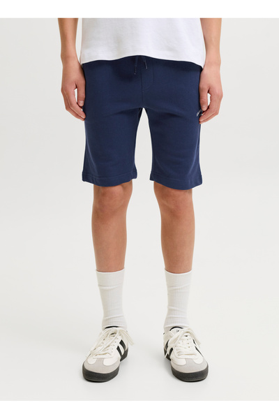 Navy Blue Boys' Printed Shorts 12289978