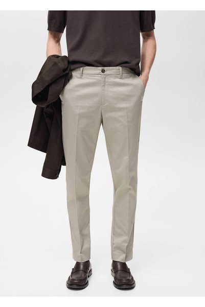 Dublino Slim Fit Chino Trousers