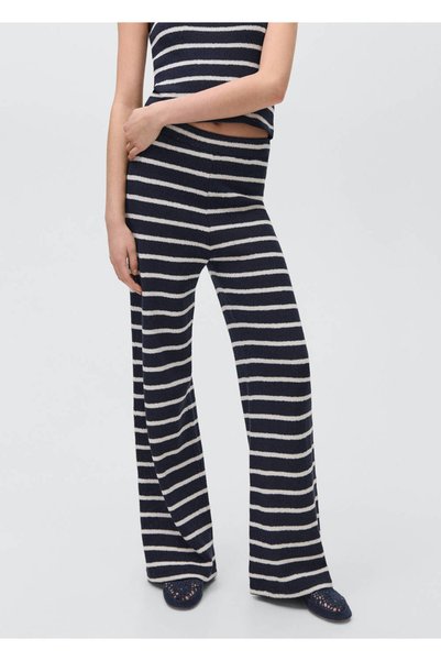 Striped knitwear pants