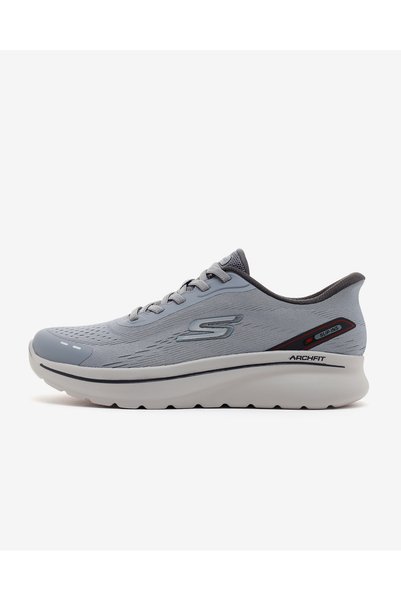 GO WALK ARCH FIT N-JOY Men's Gray Walking Shoes 217075TK CHAR