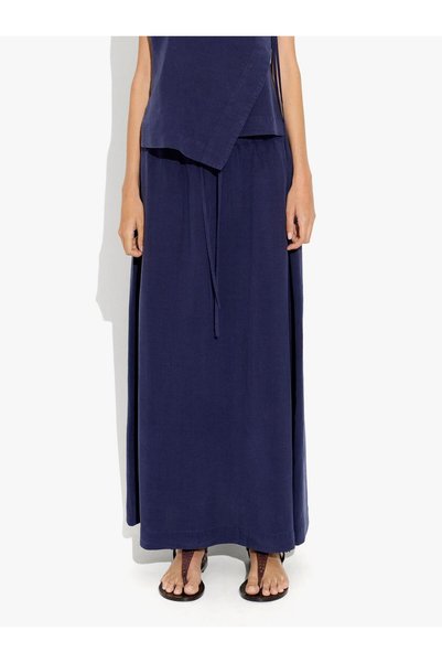 Women's Elastic Waisted Straight Skirt