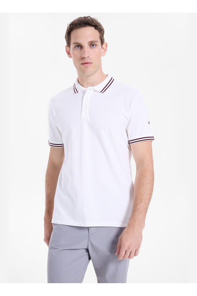 D6Sm-Tst3721 Off-White Men's Polo T-Shirt
