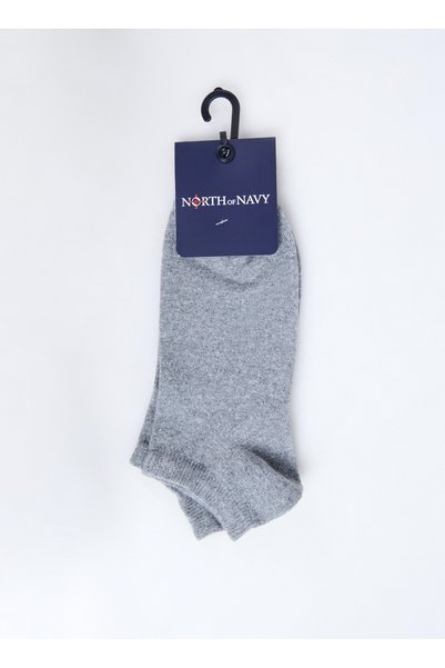 Gray Melange Men's Booties Socks Ymr006