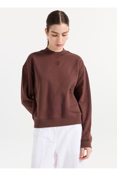 Brown Women's Crew Neck Sweatshirt 50527463