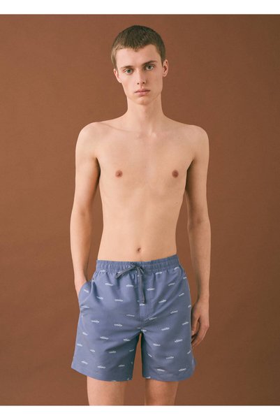 Patterned String Swimsuit