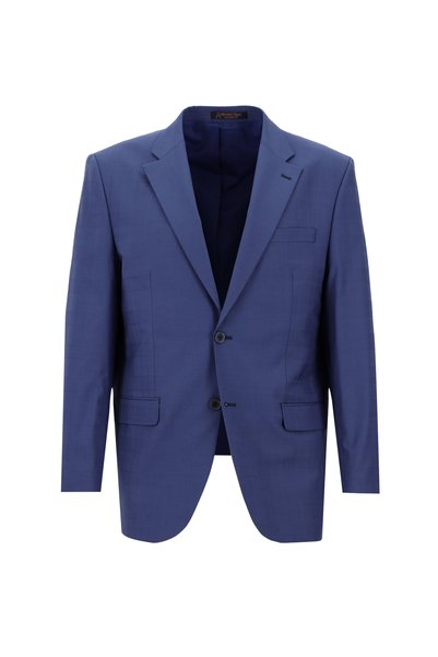 4 Drop Relaxed Fit Relaxed Fit Wool Plaid Suit