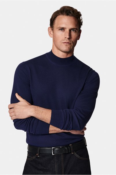 Half Turtleneck Regular Fit Wool Knit Sweater
