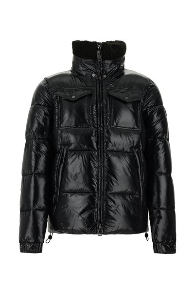 Sherpa Detailed Hooded Sports Inflatable Jacket