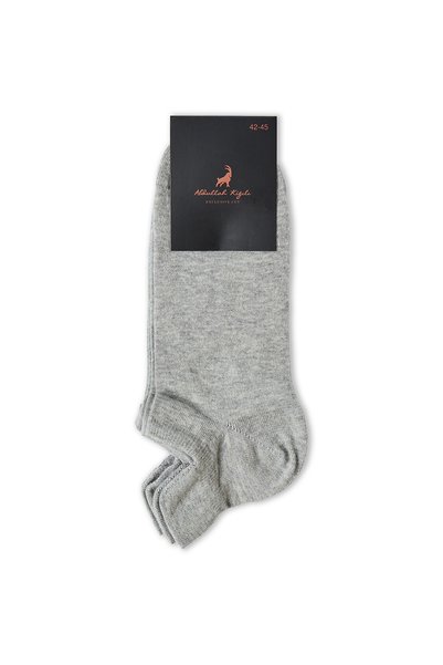 Set of 2 Cotton Blend Sports Socks with Scrubbed Soles