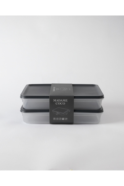Bonn 2-Piece Storage Container - Smoked - 2X2600 ml