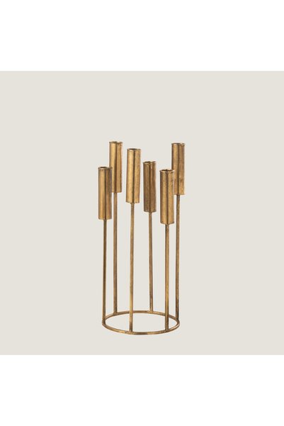 Higo 6-Piece Candlestick Gold