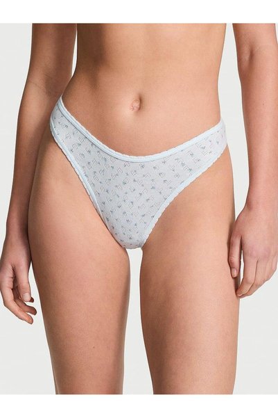 Cotton Deep Leg Cut Thong