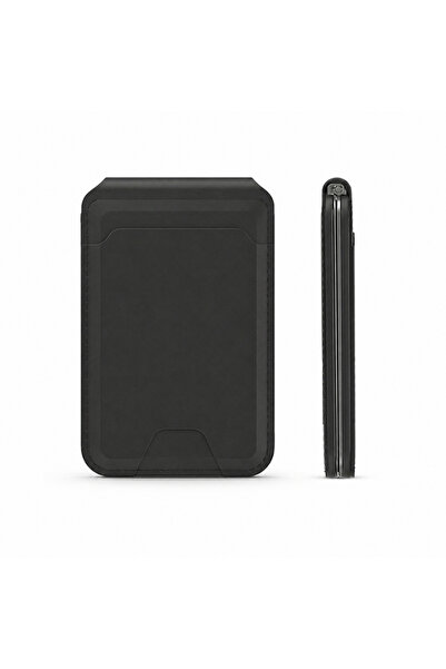 P17 магнетен држач со паричник за картички за iOS уреди, црн