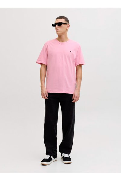 Pink Men's Relaxed T-Shirt 12245087 Jjepaulos Tee Ss Crew Neck